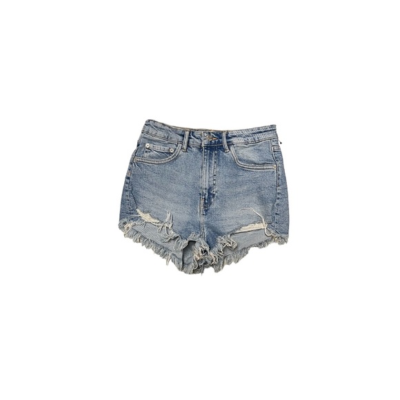 Zara distressed jean shorts size 4 - Picture 1 of 3
